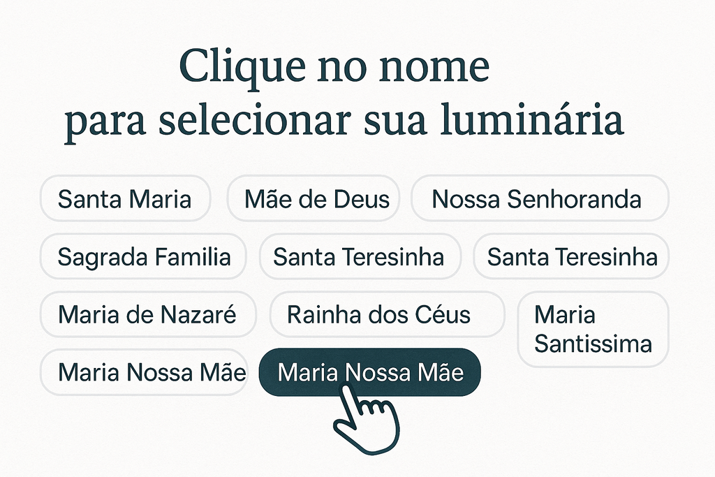 Luminárias de Nossa Senhoras em Acrílico Luminoso Cristal®
