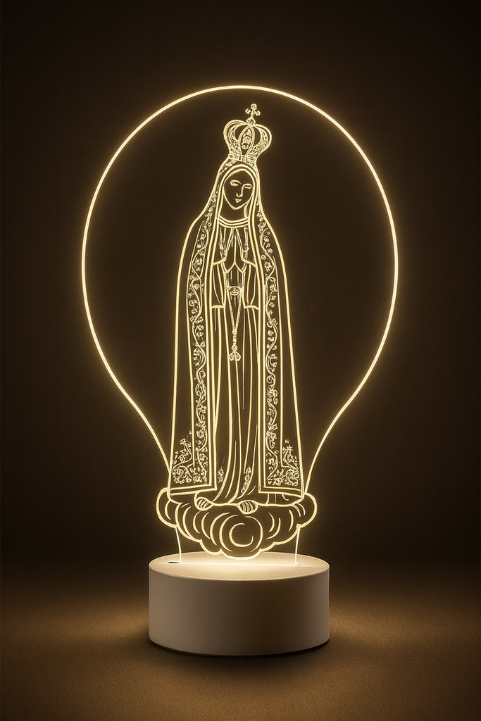 Luminárias de Nossa Senhoras em Acrílico Luminoso Cristal®